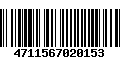 Código de Barras 4711567020153