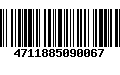 Código de Barras 4711885090067