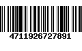 Código de Barras 4711926727891