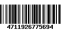 Código de Barras 4711926775694