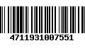 Código de Barras 4711931007551