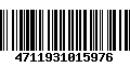 Código de Barras 4711931015976