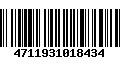 Código de Barras 4711931018434