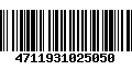 Código de Barras 4711931025050