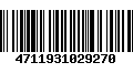 Código de Barras 4711931029270