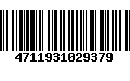 Código de Barras 4711931029379