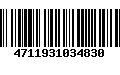 Código de Barras 4711931034830