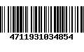 Código de Barras 4711931034854