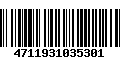 Código de Barras 4711931035301