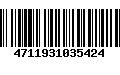 Código de Barras 4711931035424