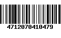 Código de Barras 4712070410479