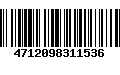 Código de Barras 4712098311536