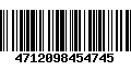 Código de Barras 4712098454745