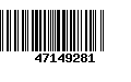 Código de Barras 47149281