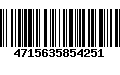 Código de Barras 4715635854251