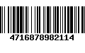 Código de Barras 4716878982114