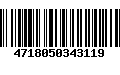 Código de Barras 4718050343119