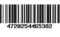 Código de Barras 4720254465382