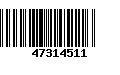 Código de Barras 47314511