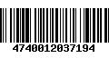 Código de Barras 4740012037194