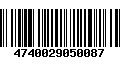 Código de Barras 4740029050087