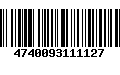 Código de Barras 4740093111127