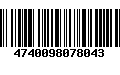 Código de Barras 4740098078043