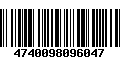 Código de Barras 4740098096047