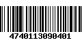 Código de Barras 4740113090401