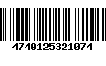 Código de Barras 4740125321074