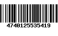 Código de Barras 4740125535419