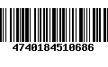 Código de Barras 4740184510686