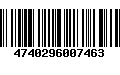 Código de Barras 4740296007463