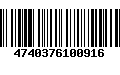 Código de Barras 4740376100916