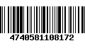 Código de Barras 4740581108172