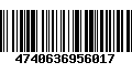 Código de Barras 4740636956017