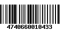 Código de Barras 4740660010433