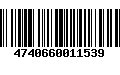 Código de Barras 4740660011539