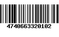 Código de Barras 4740663320102