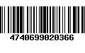 Código de Barras 4740699020366