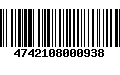 Código de Barras 4742108000938