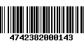 Código de Barras 4742382000143