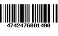 Código de Barras 4742476001490