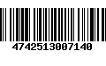 Código de Barras 4742513007140