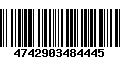 Código de Barras 4742903484445