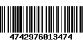 Código de Barras 4742976013474