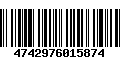 Código de Barras 4742976015874