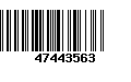 Código de Barras 47443563