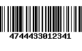 Código de Barras 4744433012341