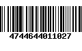 Código de Barras 4744644011027